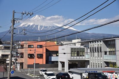 山の見える風景