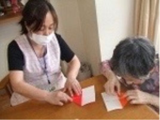 ケアスタッフと利用者の活動