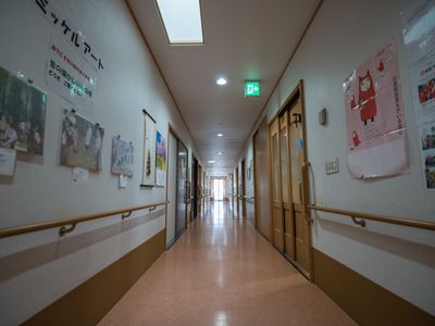 温かみのある廊下