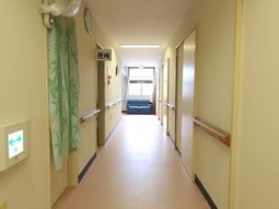 明るい廊下とリビング