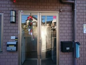 清潔感のあるエントランス