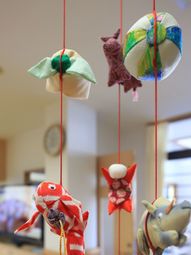 手作りのぬいぐるみ飾り