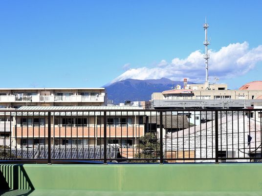 富士山を望むバルコニー
