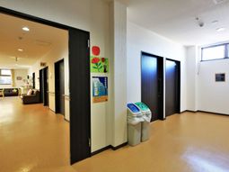 廊下の明るい光景