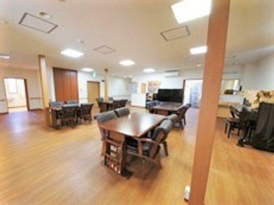 共有リビングの一角
