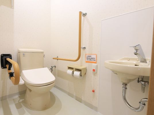 バリアフリー設計のトイレ