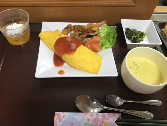 健康的な料理の盛り付け