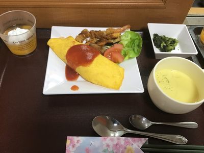 健康的な料理の盛り付け