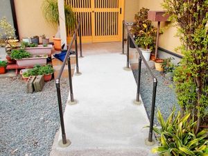 庭の通路と植木  