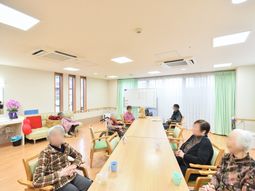 明るい共有スペース