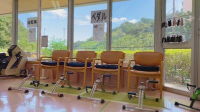 明るい機能訓練室