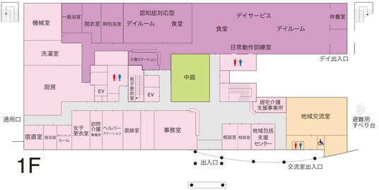 詳細なフロアマップ