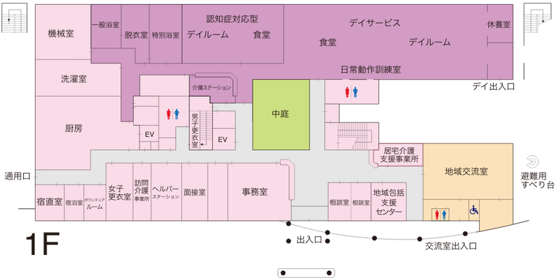 詳細なフロアマップ