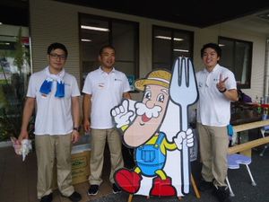 スタッフ集合のエントランス  