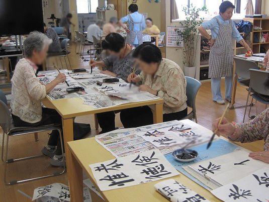 書道教室の様子