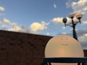ライトと空景色の外観  