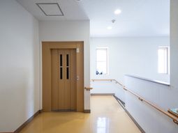 きれいな廊下とエレベーター