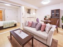 ゆったりとした居室の一角