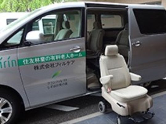 バリアフリー車両と移動用シート