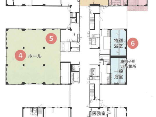 施設の見取り図