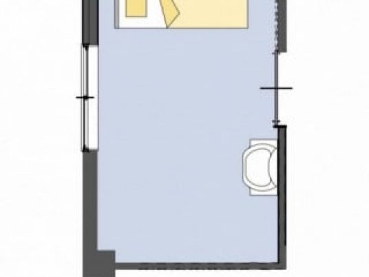 ベッドとトイレの間取り
