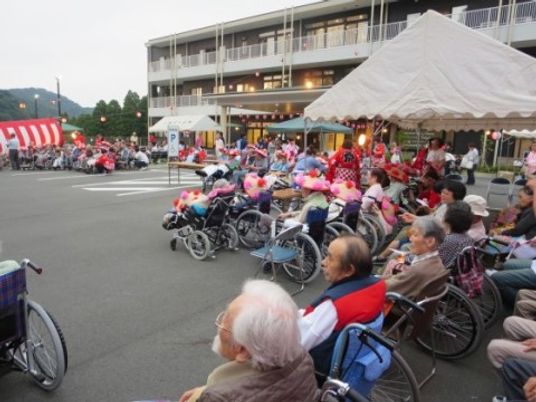 イベント観覧の利用者様たち