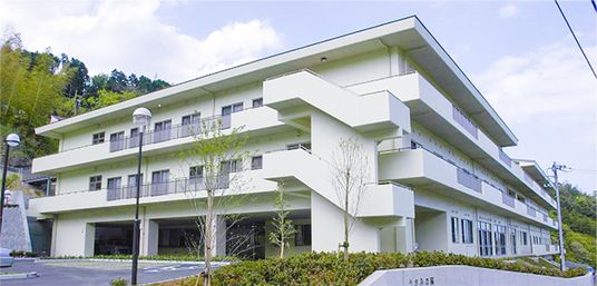 緑豊かな外観