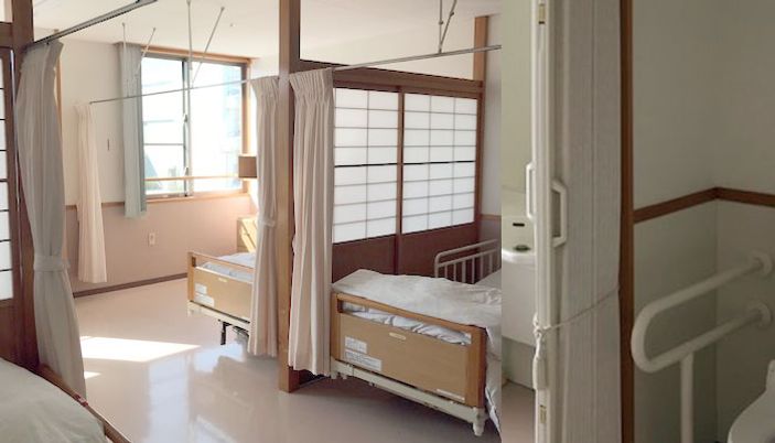 自然光が差し込む居室