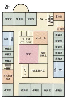 2階のフロアマップ
