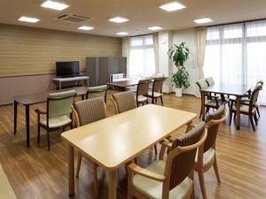 明るい食堂の室内  