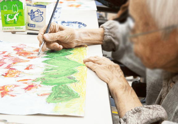 アート制作の様子