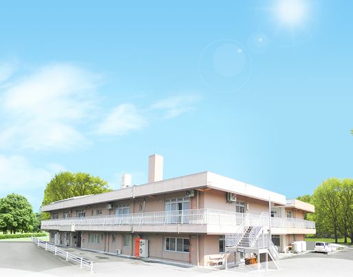 緑に囲まれた建物