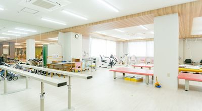 明るい機能訓練室