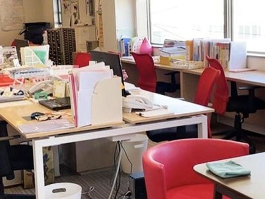 明るい休憩室  