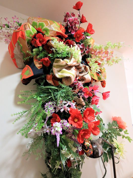 カラフルな装飾花束