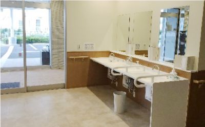 すっきりした洗面台