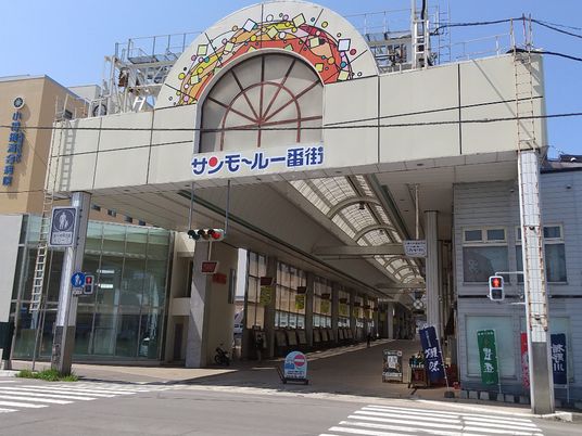 アーケードのショッピング街