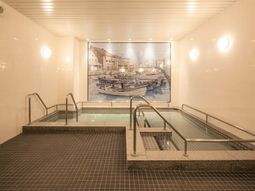 清潔感のある浴室施設
