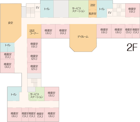 明るい通路の見取り図
