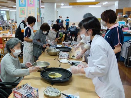 料理教室の場面  