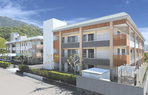 背の高い建物の外観