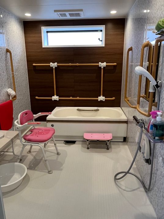 充実した浴室設備