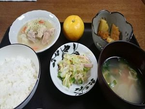手作り温かい食事