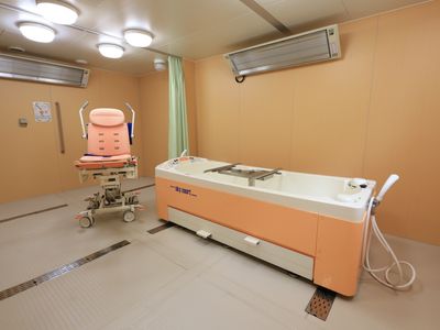 機能的な設備の浴室