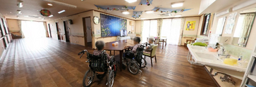 ケア施設の共有エリア