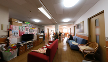 介護施設の共有リビング