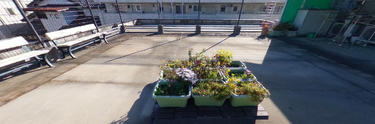 開放感ある屋外環境