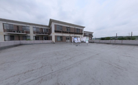 ゆったりとした屋上庭園