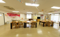 介護施設内の居心地の良い休憩所