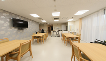 介護施設の食堂の内装